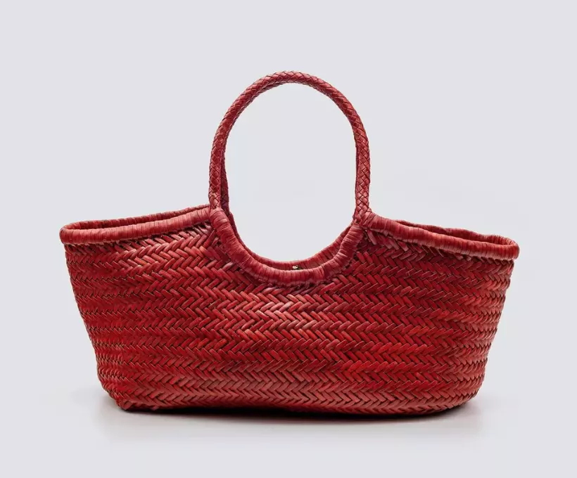 Nantucket Big Natural Basket red